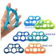 thumbnail image 2 of Orange Silicone Finger Training Puller Mouse Hand Finger Exercise Trainer Small Five Finger Fitness Puller-Finger Stretching Exerciser Fi,11LB, 2 of 5
