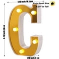 thumbnail image 4 of LINLIN LED Letter Lights, Alphabet Marquee Letters Sign LED Marquee Number Lights Sign for Night Light Christmas Valentine Wall Table Decor, 4 of 4