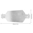 thumbnail image 3 of Aluminum Alloy Chassis Upgrade Parts Fit for HSP 94107 94111 94110 94124 RC CarSilver, 3 of 4