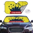 thumbnail image 2 of Kdxio Congratulation Graduate Print Windshield Sun Shade,UV Rays and Sun Heat Protection,Sunshade for Car Windshield,Car Shade Front Windshield -, 2 of 6