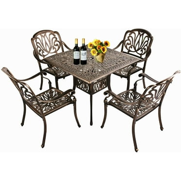 Better Homes Gardens Brookbury 5 Piece Outdoor Wicker Sectional Dining Set Light Gray Beige Com Outdoor Wicker Sectional Dining Set, How To Strip And Repaint Wrought Iron Furniture Philippines