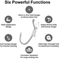 thumbnail image 4 of 10/20/30Pcs Luminous Live Shrimp Hooks, Live Shrimp Hooks, Heavy Duty Metal Barbed Fishhook Freshwater Saltwater Catfish Bass Fishing Hook Fishing Accessories, 4 of 7