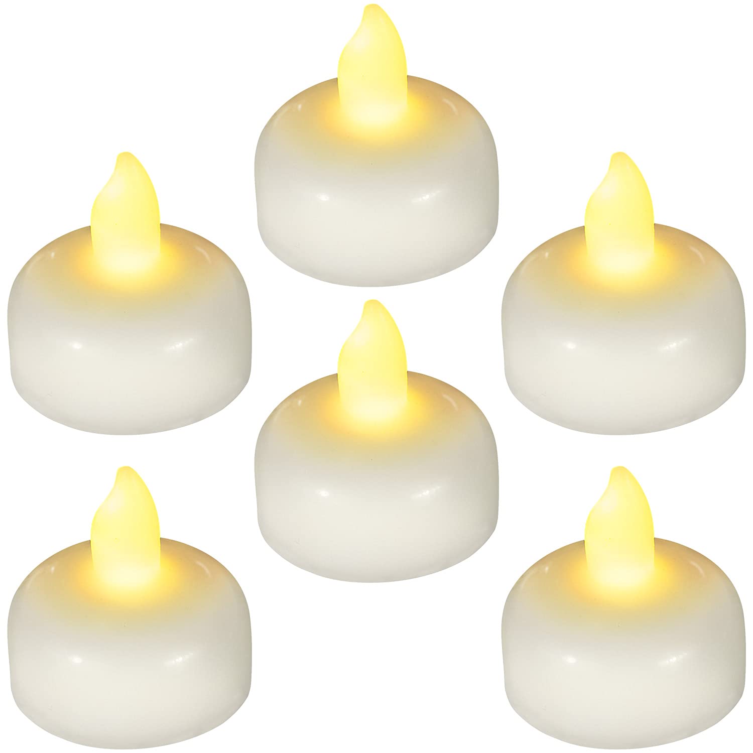 SingTok 12 PCS Flameless Waterproof Floating LED Candles, Battery