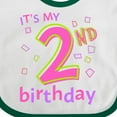 thumbnail image 4 of Inktastic It's My Second Birthday Boys or Girls Baby Bib, 4 of 4