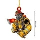 thumbnail image 2 of Adornos navideños personalizados para bomberos - Colgante colgante acrílico de doble cara para árbol y espejo de coche - Regalo para bomberos, 2 of 2