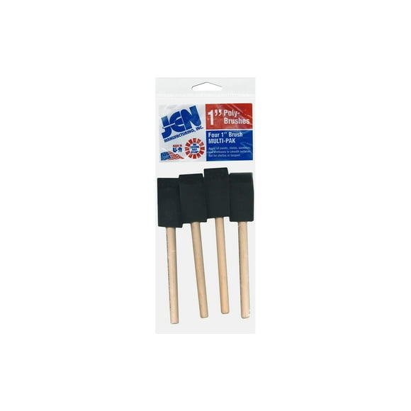 Jen Mfg Brosse Poly Multi-Pak 1 Pouces Large 4 Pcs
