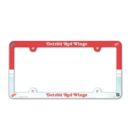 Detroit Red Wings Official NHL 12 inch x 6 inch Plastic License Plate Frame by Wincraft