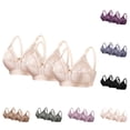 thumbnail image 4 of Purcolt Women's 3 Pack Wireless Minimizer Bras Comfortable Plus Sizes Full Coverage Adjustable Strap Push Up Bras Non Padded Everyday Sleep Bras, 4 of 4