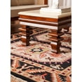 thumbnail image 5 of Rugsotic Carpets Hand Knotted Wool & Silk Eco-Friendly Oriental 10'x13' Area Rugs Rectangle Black Cream Classic Traditional Design High Pile Indoor Handmade Rug for Living Room, Bedroom AF0109, 5 of 6