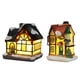 thumbnail image 1 of 2 Piezas De Decoración Navideña Con Luz LED, Casa En Miniatura, Casa De Campo, 1 of 9