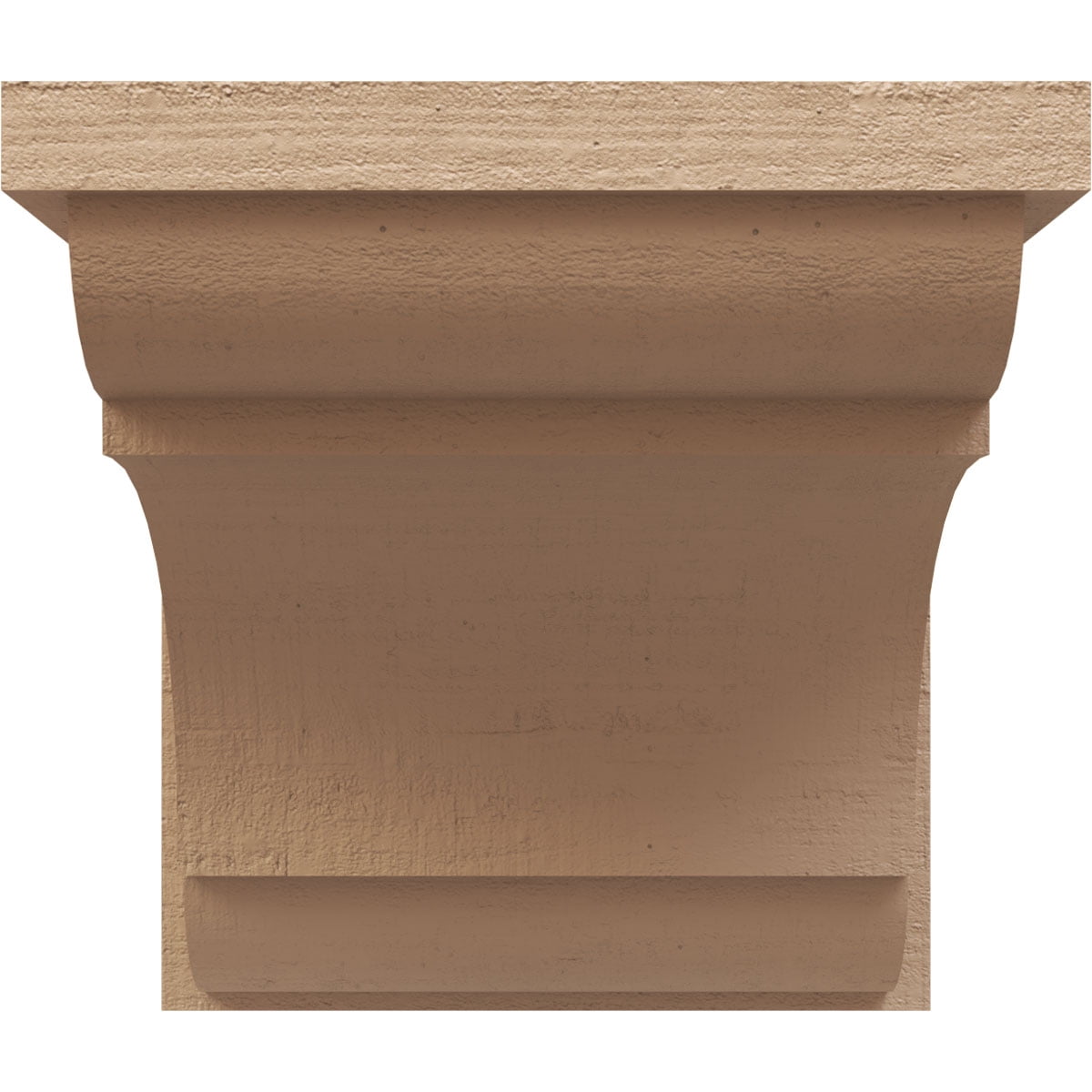 9"W x 9"D x 9"H Wide Bryant Rough Cedar Woodgrain TimberThane Corbel, Primed Tan