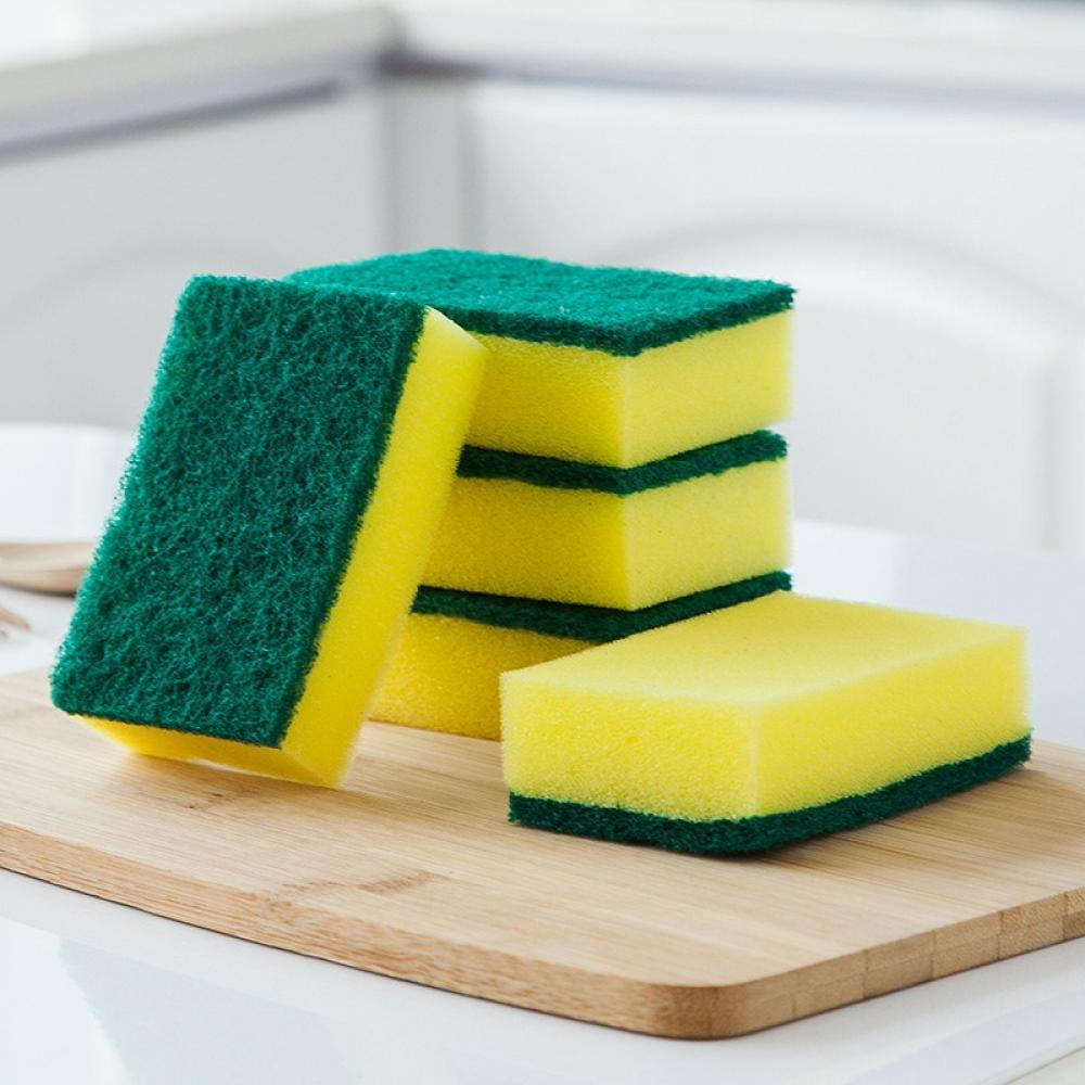 2Pcs Dish Sponge Christmas Themed Kitchen Cleaning Scrub Sponges