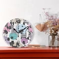 thumbnail image 2 of Cat and Starts Round Wall Clock, Battery Operated Silent Non Ticking Desk Clock for Home Bedroom Kitchen Office School Wall Clock 9.9 Inch Home Decor, 2 of 6