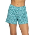thumbnail image 4 of Felina | So Smooth Modal Sleep Short 2-Pack (Black Teal Florals, Small), 4 of 5