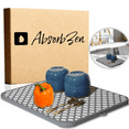 thumbnail image 1 of Stone Dish   Drying Mat for Kitchen Counter, Wrapped in Silicone, Water Absorbent, Quick-Drying, Non-Slip Mats, Heat Resistant, Eco-Friendly Diatomaceous Earth Stone Mat (15.7x11.8 inch, Gray), 1 of 7