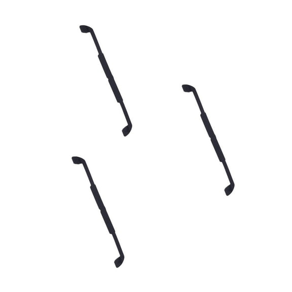 3 Pieces Anti-slip Silicone Strap Holder Athletic Headbands Eyeglass Black