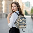 thumbnail image 6 of FORMRS Mini Backpack Purse for Women Travel Daypack Casual Shoulder Bag, Winter Village, 6 of 7