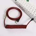 thumbnail image 2 of Custom Coiled Type c Usb Cable Mechanical Keyboard Usb Spiralkabel Typ c Gx12 aviator Usb Coiled Keyboard Cable, 2 of 5