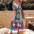 thumbnail image 2 of Easter Bunnies Rabbits Design Sleeveless Dress Woman Fashion Long Dresses Women's Summer Suit Dress 2025, 2 of 7