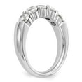 thumbnail image 6 of Solid 14K White Gold Five Stone Diamond Wedding Band Ring Size 6 (.5 cttw.), 6 of 8