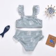 thumbnail image 4 of LSLJS Toddler Baby Girls Summer Sleeveless Color Printed Split Swimsuit, Baby Swimwear, 4 of 8