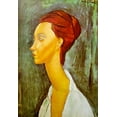 thumbnail image 2 of Modigliani, Amedeo 14x18 Black Ornate Wood Framed with Double Matting Museum Art Print Titled - Portrait of Lunia Czechowska side view, 2 of 4