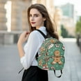thumbnail image 6 of FORMRS Mini Backpack Purse for Women Quilted Travel Daypack Casual Shoulder Bag, Christmas Gingerbread, 6 of 7