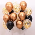 thumbnail image 4 of 15 Uds. Globos de látex de Metal cromado dorado plateado decoración de fiesta, 4 of 4