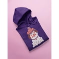 thumbnail image 3 of Lovely Pug Hoodie Women -Smartprints Designs, Female x-Large, 3 of 4