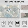 thumbnail image 2 of Coastal Beach Placemats Set of 6,Shell Starfish Coral Heat Resistant Table Mats Washable Place Mats for Party Kitchen Farmhouse Home Dining Holiday Decor 12x18 Inch, 2 of 6