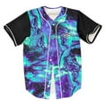 thumbnail image 2 of Slander Merch Spaceman Geoglyser Trippy Baseball Jersey Harajuku Thin button Baseball Uniform Baseball Jersey Fro EDM, 2 of 5