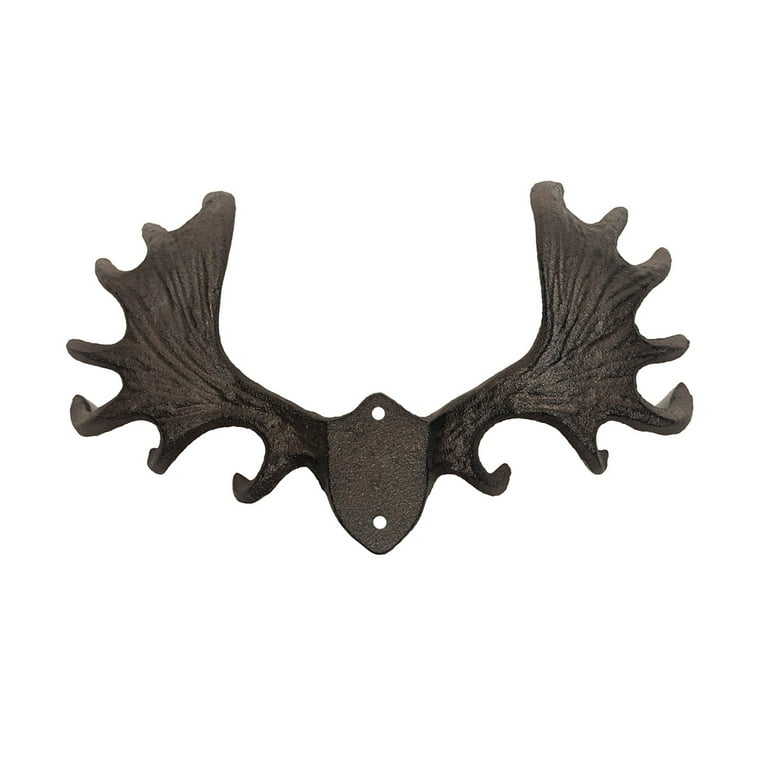 Wall Mount Moose Antler Hooks Key Ring Coat Rack Rustic Hunting Cabin Home Decor Wall Mount Moose Antler Hooks Key Ring Coat Rack Rustic Hunting Cabin Home Decor