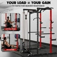 thumbnail image 2 of Power Cage, 2000LBS Squat Rack with LAT Pulldown, Multi-Function Weight Cage Strength Training Machine, Workout Cage with More Attachments for Home Gym Garage, 2 of 9