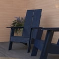 thumbnail image 5 of Merrick Lane Set of 2 Modern All-Weather Poly Resin Wood Adirondack Chairs in Navy, 5 of 14