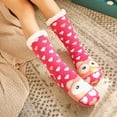 thumbnail image 5 of EQWLJWE Women Winter Cotton Socks Print Thicker Anti-slip Floor Socks Carpet Socks Women's Socks Holiday Clearance, 5 of 6
