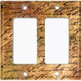 thumbnail image 6 of Metal Light Switch Plate Outlet Cover (Image of Rusty Metal Letter Damask LET001), 6 of 13
