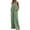 v#134Green426, variant on Womens Jumpsuits Solid Color 1Pc Ribbed Loose Fit Adjustable Straps Wide Leg Ankle Length With Side Pockets For Gym Trendy Overalls,Gray,S