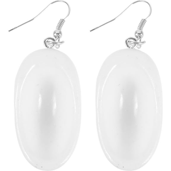 MLINS Earrings for Women Titanium Studs Rhinestone Women's Miss White