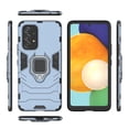 thumbnail image 3 of Allytech for Samsung Galaxy A53 5G Case with Tempered Glass Screen Protector, Ring Holder Kickstand Full Body Protective Heavy Duty Rugged Tough Hybrid Bumper Case Cover for Samsung A53 Phone, Navy, 3 of 10
