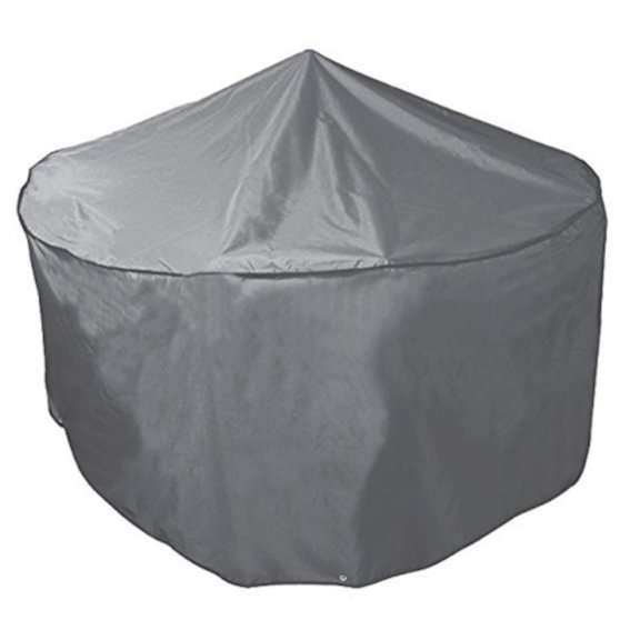 Bosmere Waterproof Grey Outdoor Cover for Round Outdoor Table & Chair Set - 64W x 33H in.