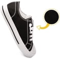 thumbnail image 6 of GetJump Boys Girls Sneakers Canvas Lace up Walking Shoes for Little Big Kids Size 11-6（Black，4）, 6 of 6