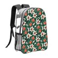 thumbnail image 3 of Rocae Lilies Flowers for 16inch Clear Backpack Transparent School Backpack for Women Men, Capacity Clear Bag for College, Travel, 3 of 7
