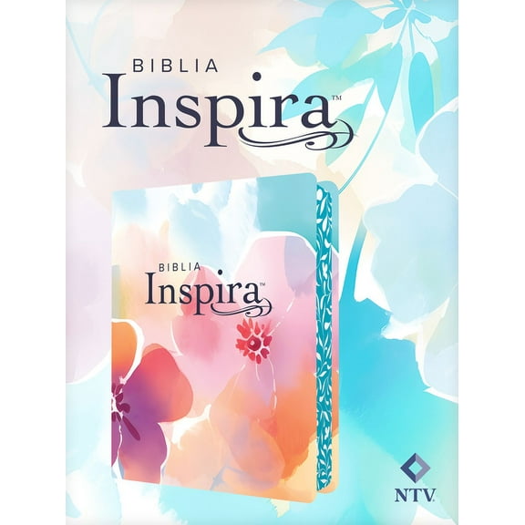 Inspire Bible NLT with Filament in LeatherLike, Floral Paradise, Hardcover Edition