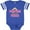 Football Blue and White, variant on Inktastic Princess of the Petals with Crown Girls Baby Bodysuit