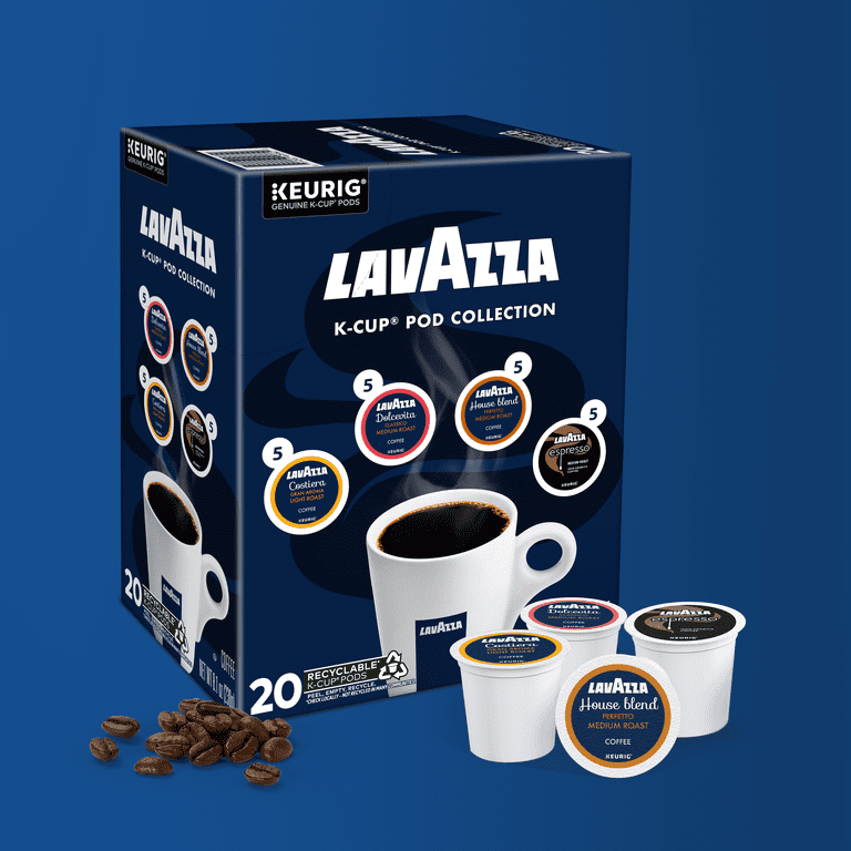 Lavazza, Variety Pack Light & Medium Roast K-Cup Coffee Pods, 20