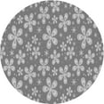 thumbnail image 1 of Ahgly Company Machine Washable Indoor Square Transitional Gray Cloud Gray Area Rugs, 3' Square, 1 of 7
