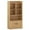Natural, variant on Costway Freestanding Bookshelf with Doors 2 Storage Cabinets and 5 Cubbies 2 Anti-tip Kits Natural