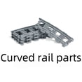 thumbnail image 2 of Bloques de construcción Serie de vías de tren Vías rectas/curvas Piezas a granel, 2 of 3