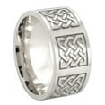 thumbnail image 3 of Viking Knotwork Norse Ring Stainless Steel Celtic Wedding Band 10mm, 3 of 5