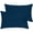 Navy, variant on Royale Linens Pillow Shams 2 Pack Euro Size 26x26 Inch - Brushed 1800 Microfiber - Bed Pillow Shams, Wrinkle Resistant Super Soft and Cozy - Back Overlap Closure - Oxford Pillowcase (Euro, Black)